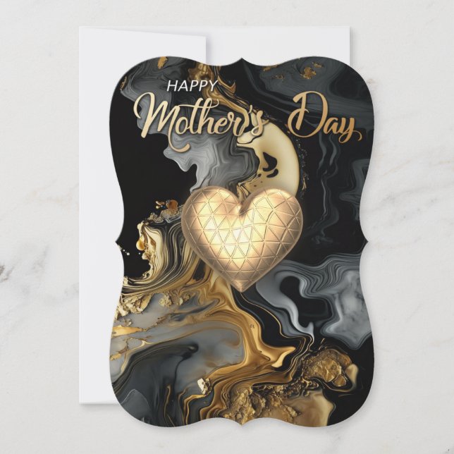 Lycklig Mor moderna kort (Framsida)