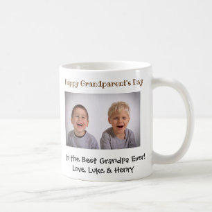Lycklig morförälders bästa morfar någonsin Foto Kaffemugg