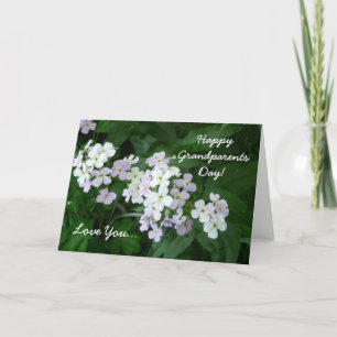 Lycklig morföräldrar Dag-Kärlek Du/Blommigt Kort