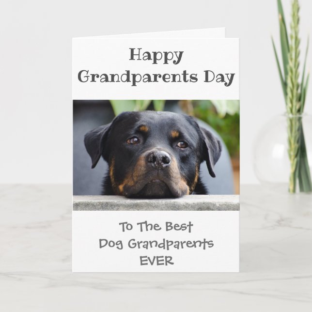 Lycklig morföräldrarnas dag från Hund Kort (Framsida)