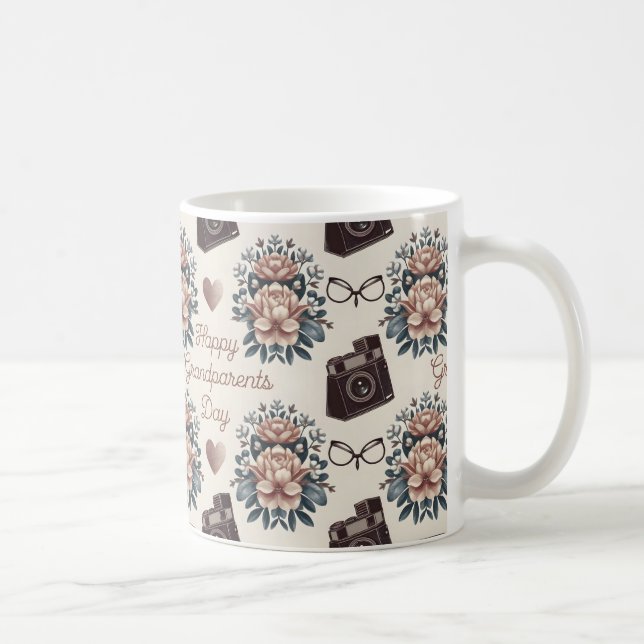 Lycklig morföräldrars dag Gift Idea Kaffemugg (Höger)