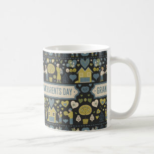 Lycklig morföräldrars dag Gift Kaffemugg