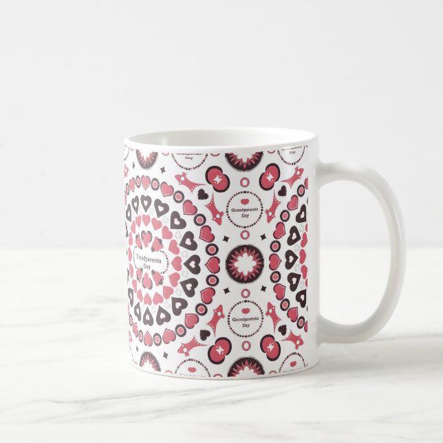 Lycklig morföräldrars dag Gift Kaffemugg (Höger)