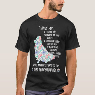 Lycklig Mors dag 2021 Pommern Mamma hund T Shirt