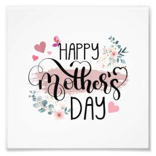 Lycklig Mors dag 2025 Cute Blommigt for Women Mamm Fototryck