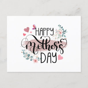 Lycklig Mors dag 2025 Cute Blommigt for Women Mamm Vykort