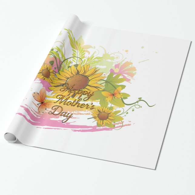 Lycklig Mors dag 36 Presentpapper (Utrullad)