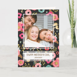 Lycklig Mors dag. Anpassningsbarnas fotokort Kort