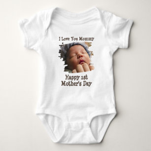 Lycklig Mors dag Baby T Shirt