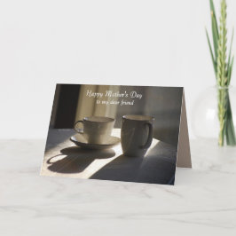 Lycklig Mors dag Bäste vän Kaffe koppar Kort