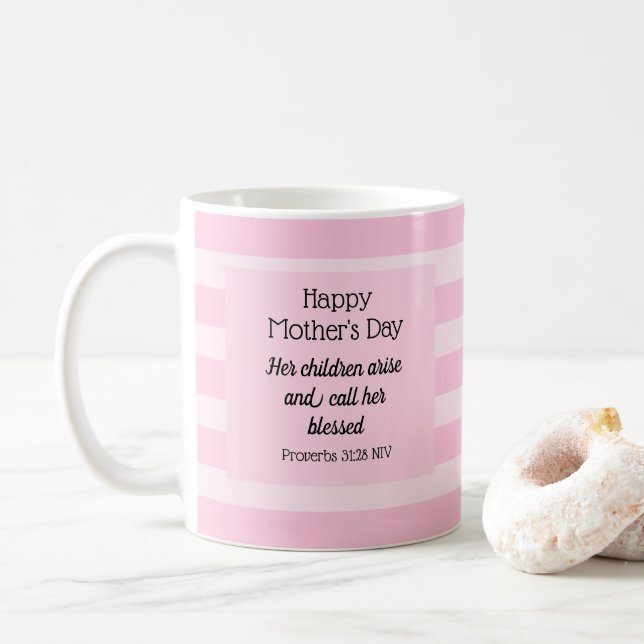 Lycklig Mors dag - bibel verse kristen Kaffemugg (Med munk)