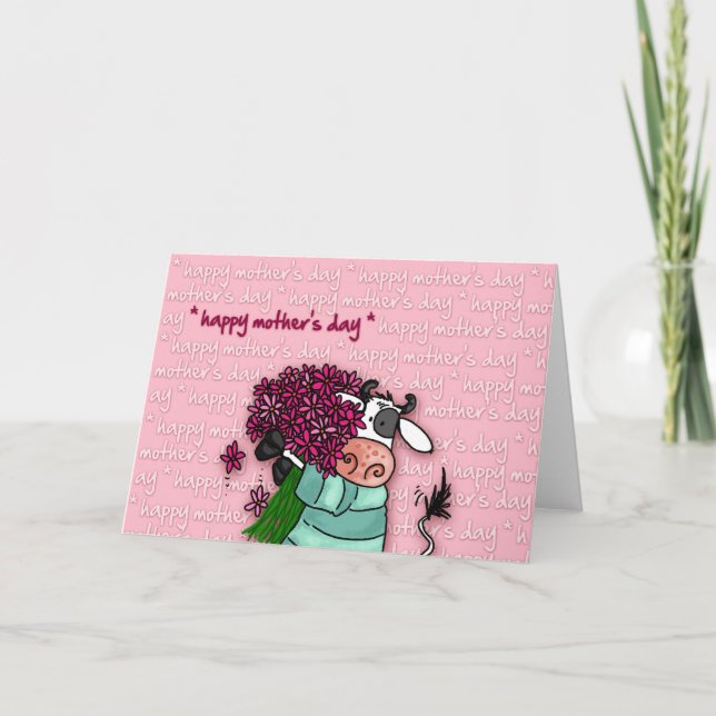 Lycklig Mors dag - blomko Kort (Framsida)