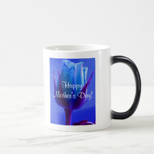 Lycklig Mors dag Blue Ro IV Magisk Mugg
