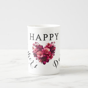Lycklig Mors dag Bone China Mugg Benporslin Mugg