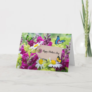 Lycklig Mors dag Bouquet-kort för mappad hälsning Kort