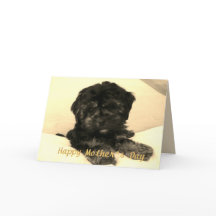 Lycklig Mors dag Cute Baby Hund