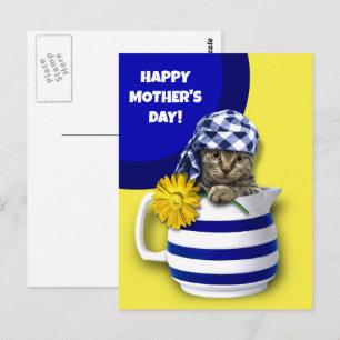 Lycklig Mors dag. Cute Kitten Vykort