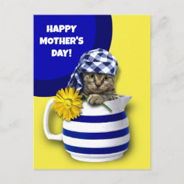 Lycklig Mors dag. Cute Kitten Vykort
