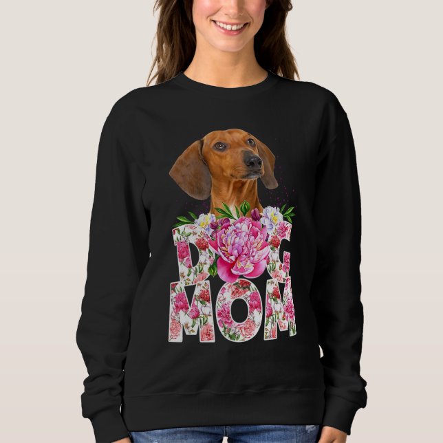 Lycklig Mors dag Dachshund Hund Mamma Dachshund Ma T Shirt (Framsida)
