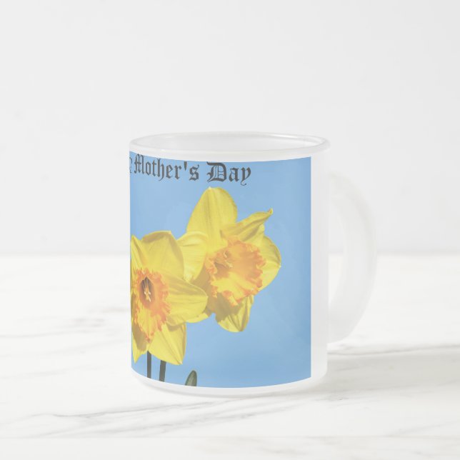 Lycklig Mors dag Daffodils blommor Mugg (Framsida höger)