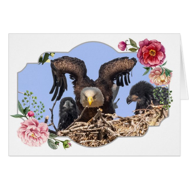 Lycklig Mors dag, Eagles Hälsningskort (Framsidan Horizontal)