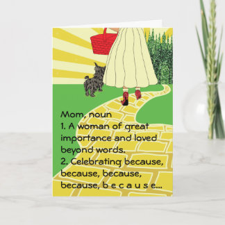 LYCKLIG MORS DAG EFTERSOM KORT