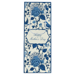 Lycklig Mors dag Elegant Blue Chinoiserie Blommigt