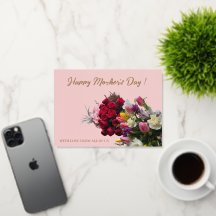 Lycklig Mors dag Fackblommor och Guld