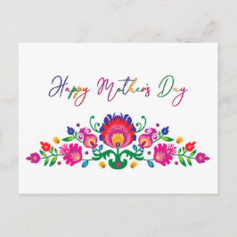 Lycklig Mors dag färgat folklore-vykort Vykort