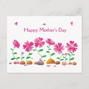 Lycklig Mors dag Flowers Daisy Rosa Vykort