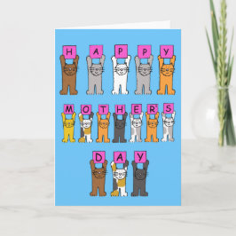 Lycklig Mors dag för Cat Lover.. Kort