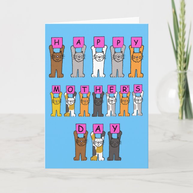 Lycklig Mors dag för Cat Lover.. Kort (Framsida)