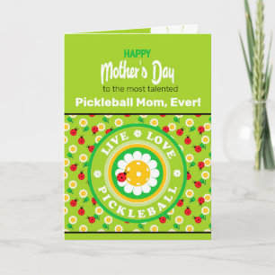 Lycklig Mors dag för Pickleball Mamma, söt Kort