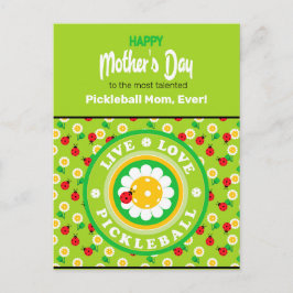 Lycklig Mors dag för Pickleball Mamma, söt Vykort
