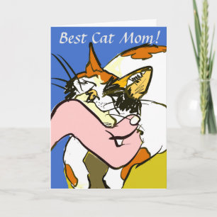 Lycklig Mors dag från Cat Pet Son Dotter Kort