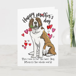 Lycklig Mors dag från ditt Saint Bernard Kort