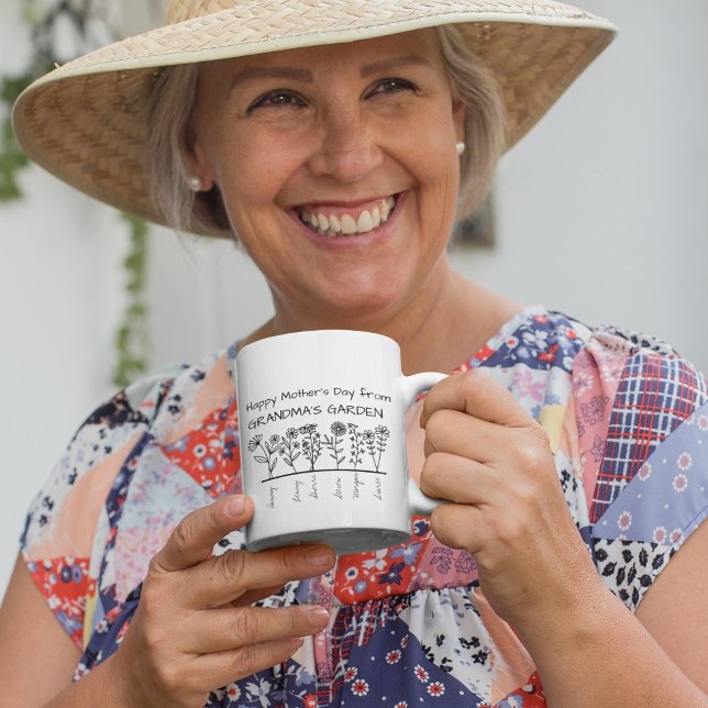 Lycklig Mors dag från GRANDMA S GARDEN Kaffemugg (Skapare uppladdad)