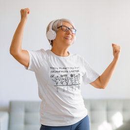 Lycklig Mors dag från GRANDMA S GARDEN T Shirt