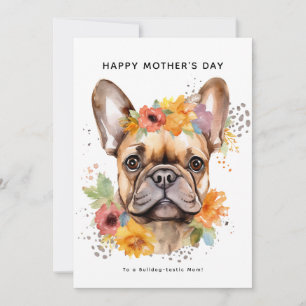 Lycklig Mors dag från Hund   Fransk Bulldog