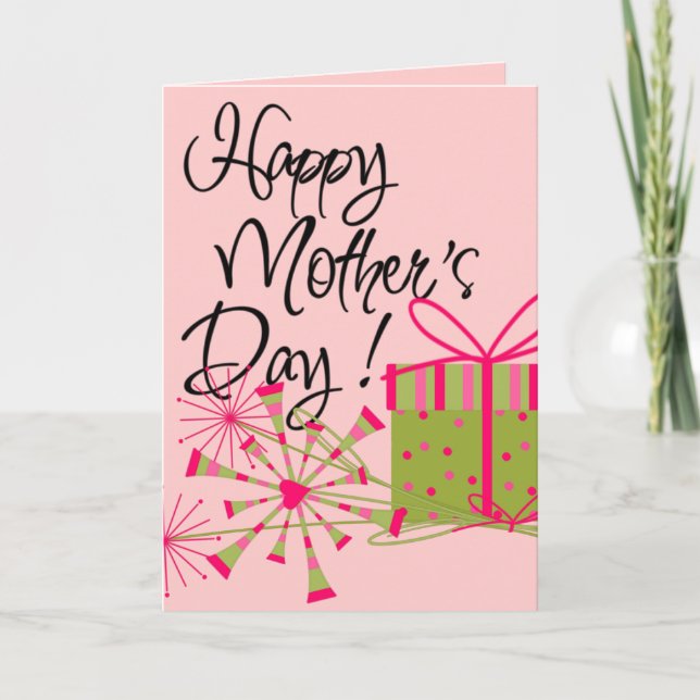 Lycklig mors dag från hundkortet kort (Framsida)