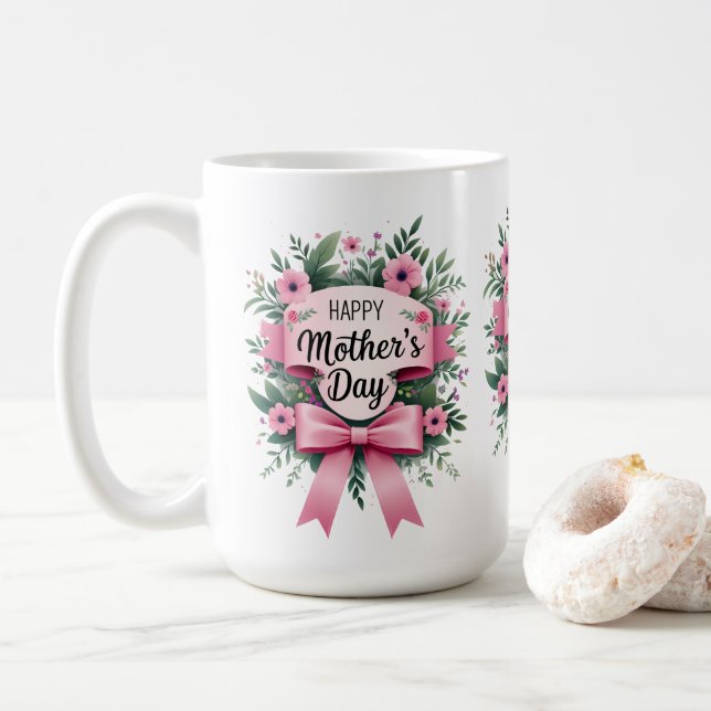 Lycklig Mors dag-gåva Kaffemugg (Med munk)