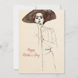 Lycklig Mors dag/Gift för Mamma/Vintage-kort Julkort