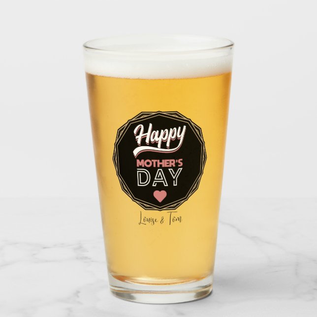 Lycklig mors dag glaskopp (Framsida fylld)
