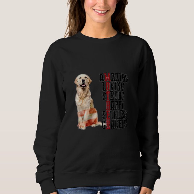 Lycklig Mors dag Golden Retriever Hund Mamma Hund  T Shirt (Framsida)