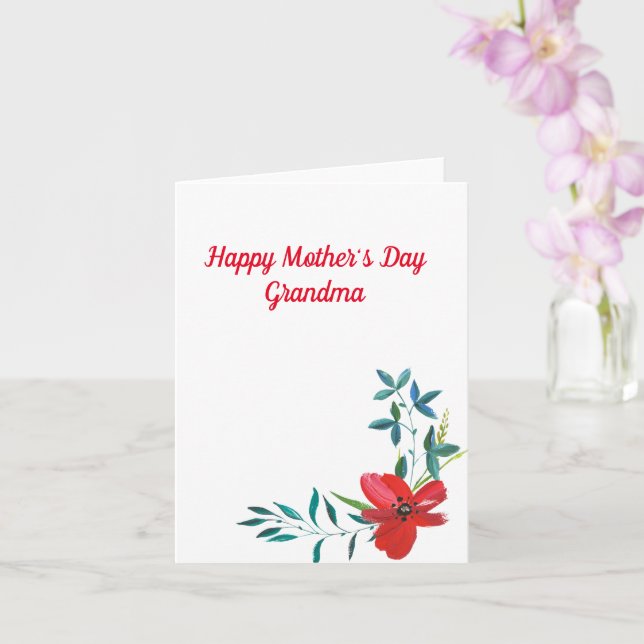 Lycklig Mors dag Grandma Kort (Orkide)