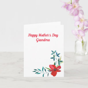 Lycklig Mors dag Grandma Kort