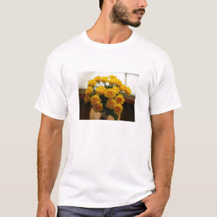 Lycklig Mors dag Gul ros T-shirt