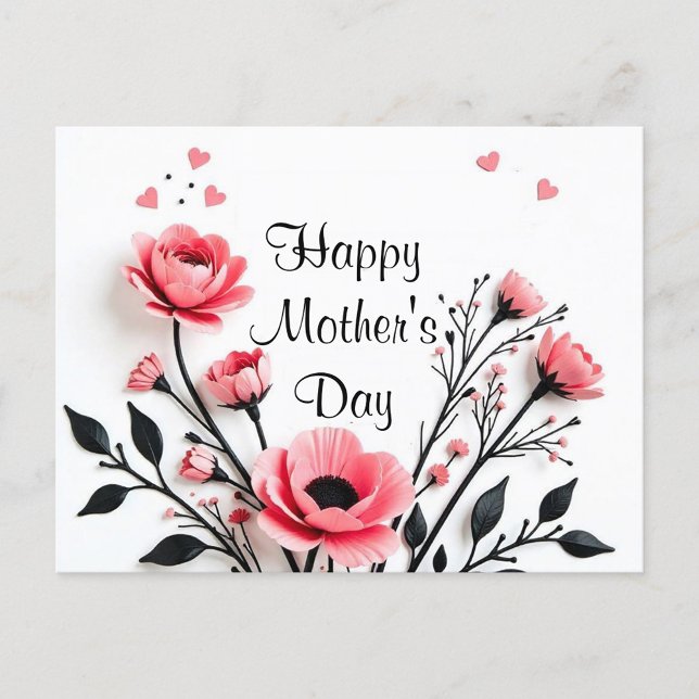 Lycklig Mors dag Helg Vykort (Floral Arrangement Happy Mother's Day Card!)