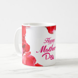 Lycklig Mors dag - Hjärtformade Ro Petals Kaffemugg