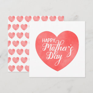 Lycklig mors dag i rosa hjärta, mamma kärlek